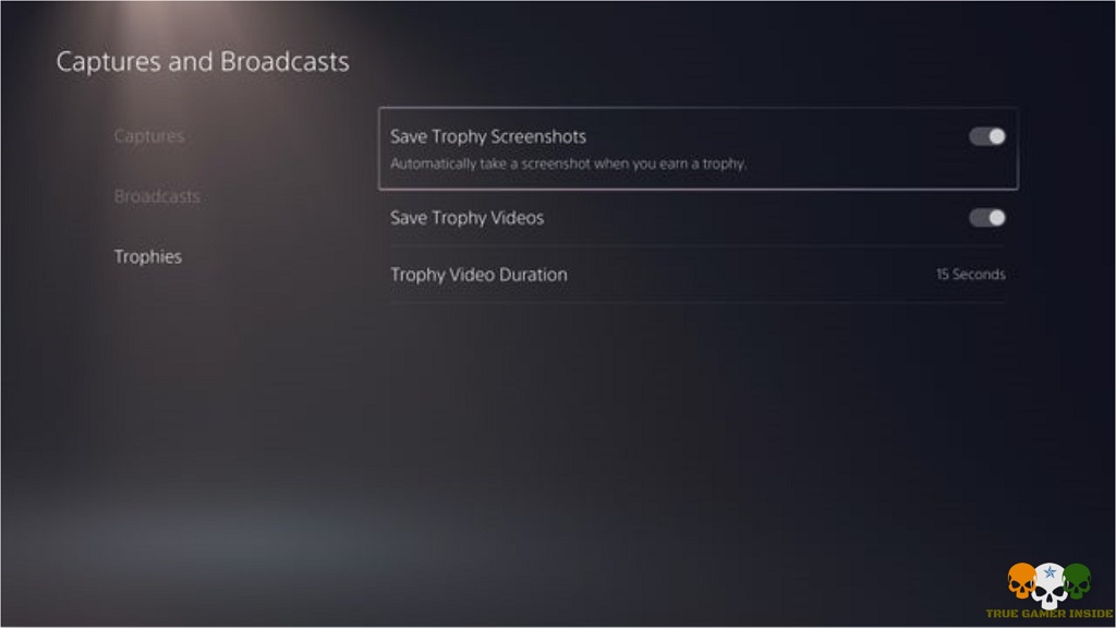 ps5 trophy capture