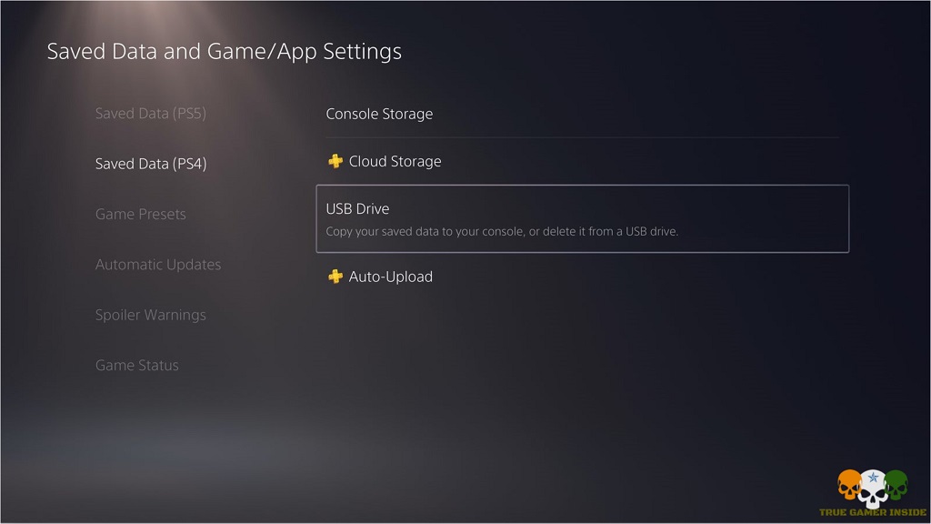 Saved Data and Game/Apps Settings