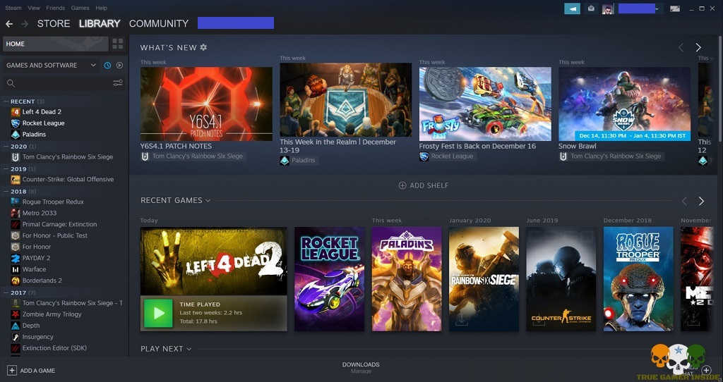 steam library
