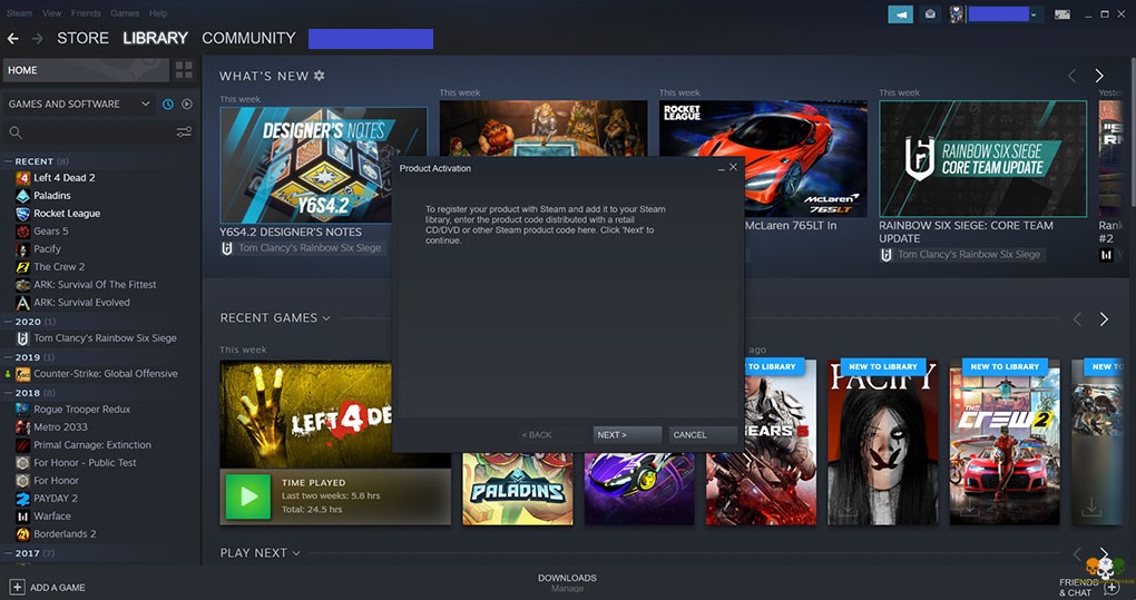 how to redeem code on Steam