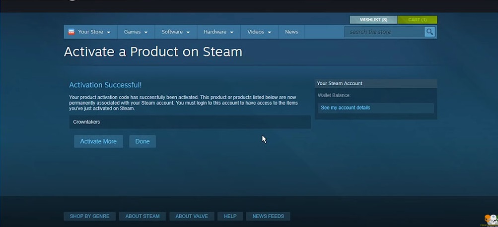 how to redeem code on Steam